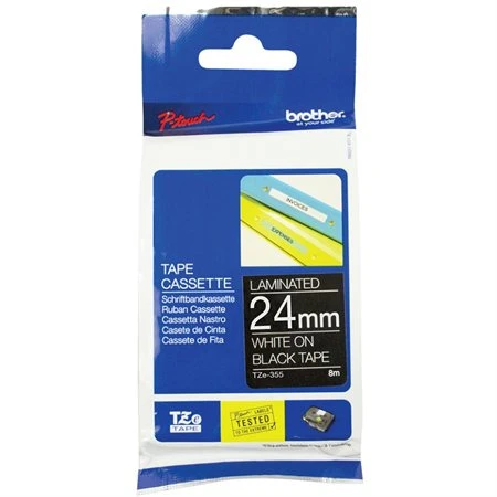 3M Ruban D'impression P-Touch TZe 9 Mm Blanc Sur Noir 6 3M Ruban D'impression P-Touch TZe 9 Mm Blanc Sur Noir – Image 4