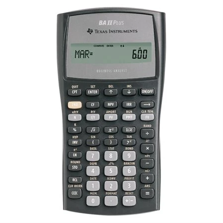 Texas Instruments Calculatrice Financière BAII Plus 3 Texas Instruments Calculatrice Financière BAII Plus