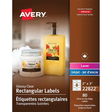 Avery Étiquettes Glacées Imprimables Ovale 1-1 / 2 X 2-1 / 2 Po (180 étiquettes) 4 Avery Étiquettes Glacées Imprimables Ovale 1-1 / 2 X 2-1 / 2 Po (180 étiquettes) – Image 2