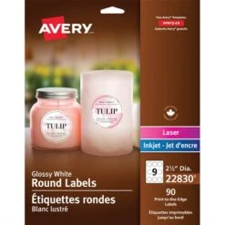 Avery Étiquettes Glacées Imprimables Ovale 1-1 / 2 X 2-1 / 2 Po (180 étiquettes) 9 Avery Étiquettes Glacées Imprimables Ovale 1-1 / 2 X 2-1 / 2 Po (180 étiquettes) -Espace Mobilier Soldes 221721 B