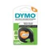 DYMO Ruban D'impression LetraTag Plastique Noir Sur Transparent