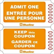 Billets D'entrée Rouleau De 2000 Billets, Doubles. Rouge. Bilingue 6 Billets D'entrée Rouleau De 2000 Billets, Doubles. Rouge. Bilingue – Image 4