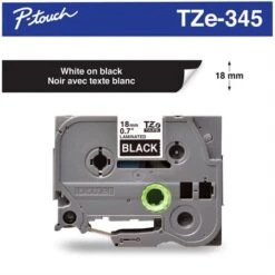 3M Ruban D'impression P-Touch TZe 18 Mm Noir Sur Blanc