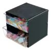 Cube De Rangement Empilable 2 Tiroirs Transparent -Espace Mobilier Soldes 552240 B