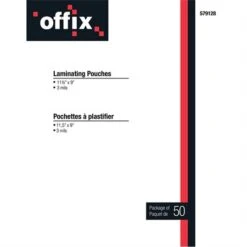 Pochettes à Plastifier Offix® Épaisseur 3 Mil Pqt 100 -Espace Mobilier Soldes 579128 B