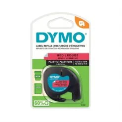 DYMO Ruban D'impression LetraTag Plastique Noir Sur Blanc -Espace Mobilier Soldes 604579 B 2