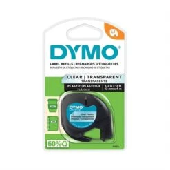 DYMO Ruban D'impression LetraTag Plastique Noir Sur Blanc -Espace Mobilier Soldes 667394 B 2
