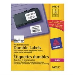 Avery Étiquettes Durables Blanches TrueBlock™ 8-1 / 2 X 11” (50)