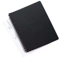 Couverture En Carton Linen Weave Noir